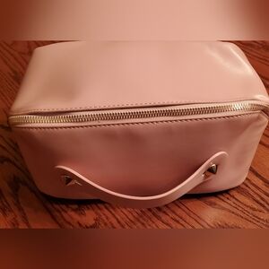 Vegan Leather Makeup Zip Bag